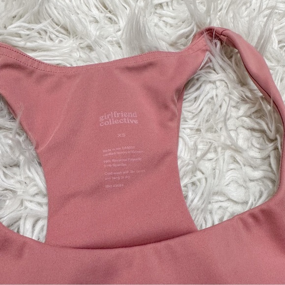 Girlfriend Collective pink Paloma workout top XS - Picture 3 of 8